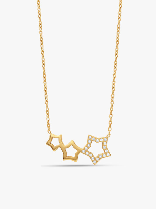 IXIA by GIVA Twinkle Theory Gold Plated Necklace