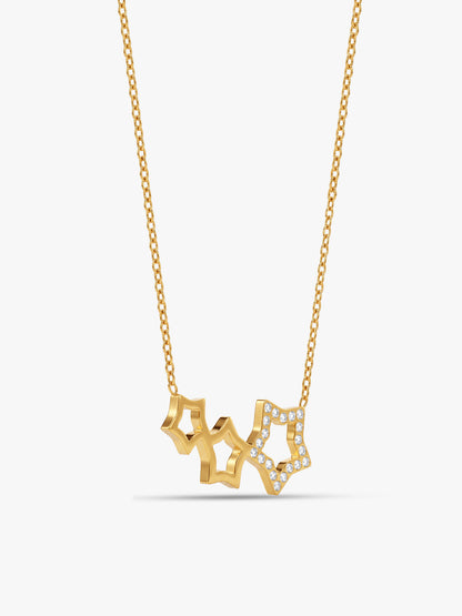 IXIA by GIVA Twinkle Theory Gold Plated Necklace