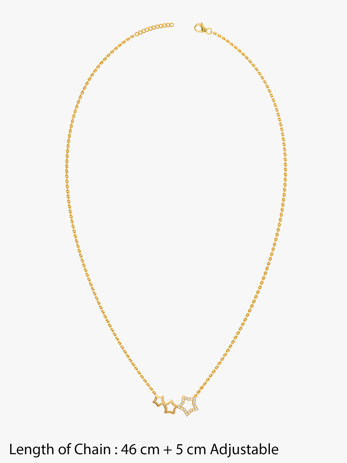 IXIA by GIVA Twinkle Theory Gold Plated Necklace