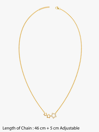 IXIA by GIVA Twinkle Theory Gold Plated Necklace