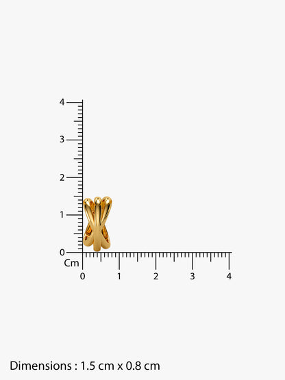 Daily Shine Gold Plated Pendant With Link Chain