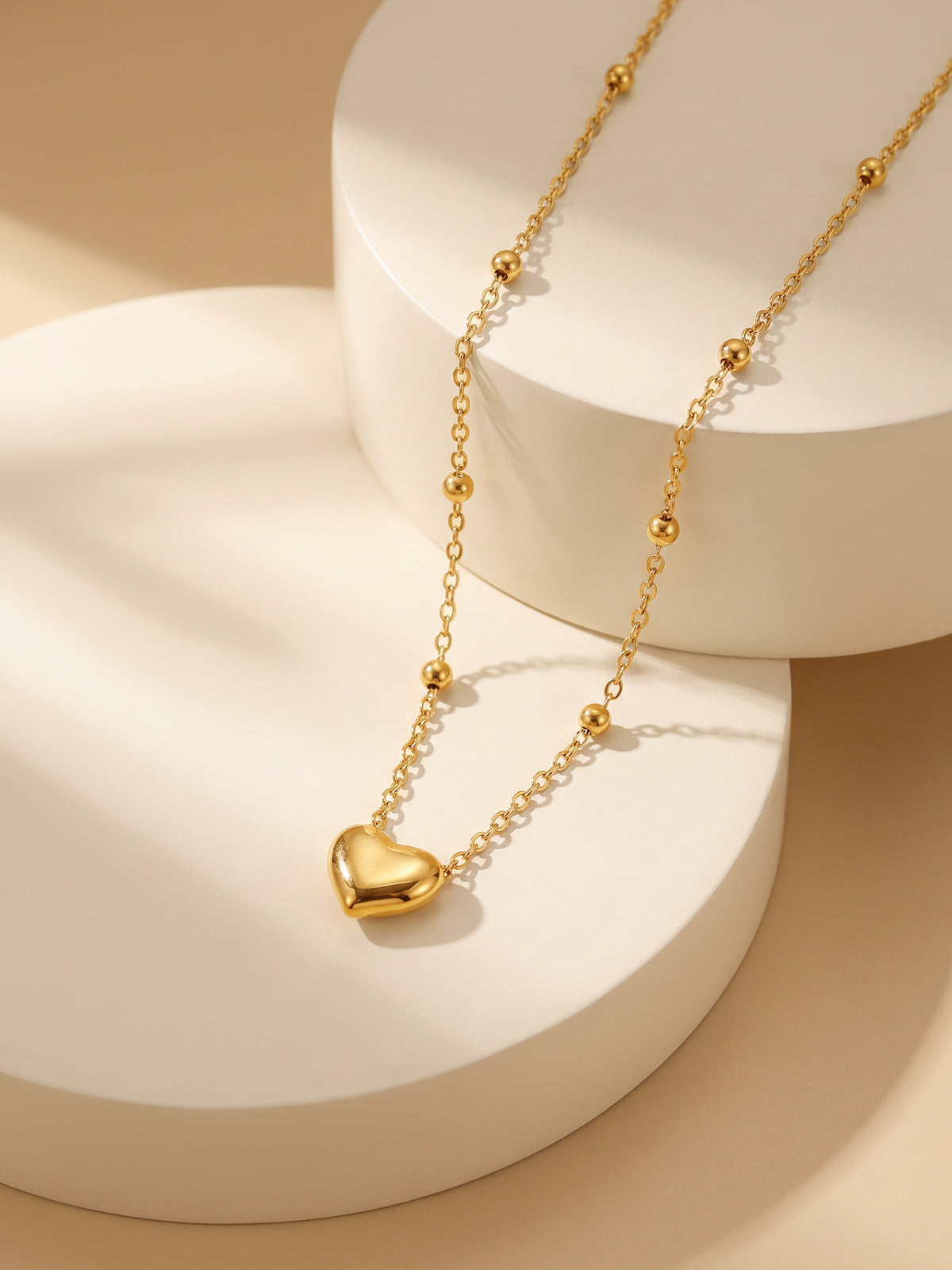 IXIA by GIVA One Love Gold Plated Necklace