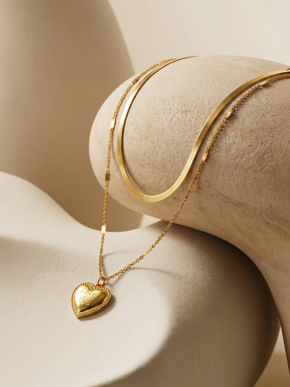 IXIA by GIVA Heart On Lock Gold Plated Necklace