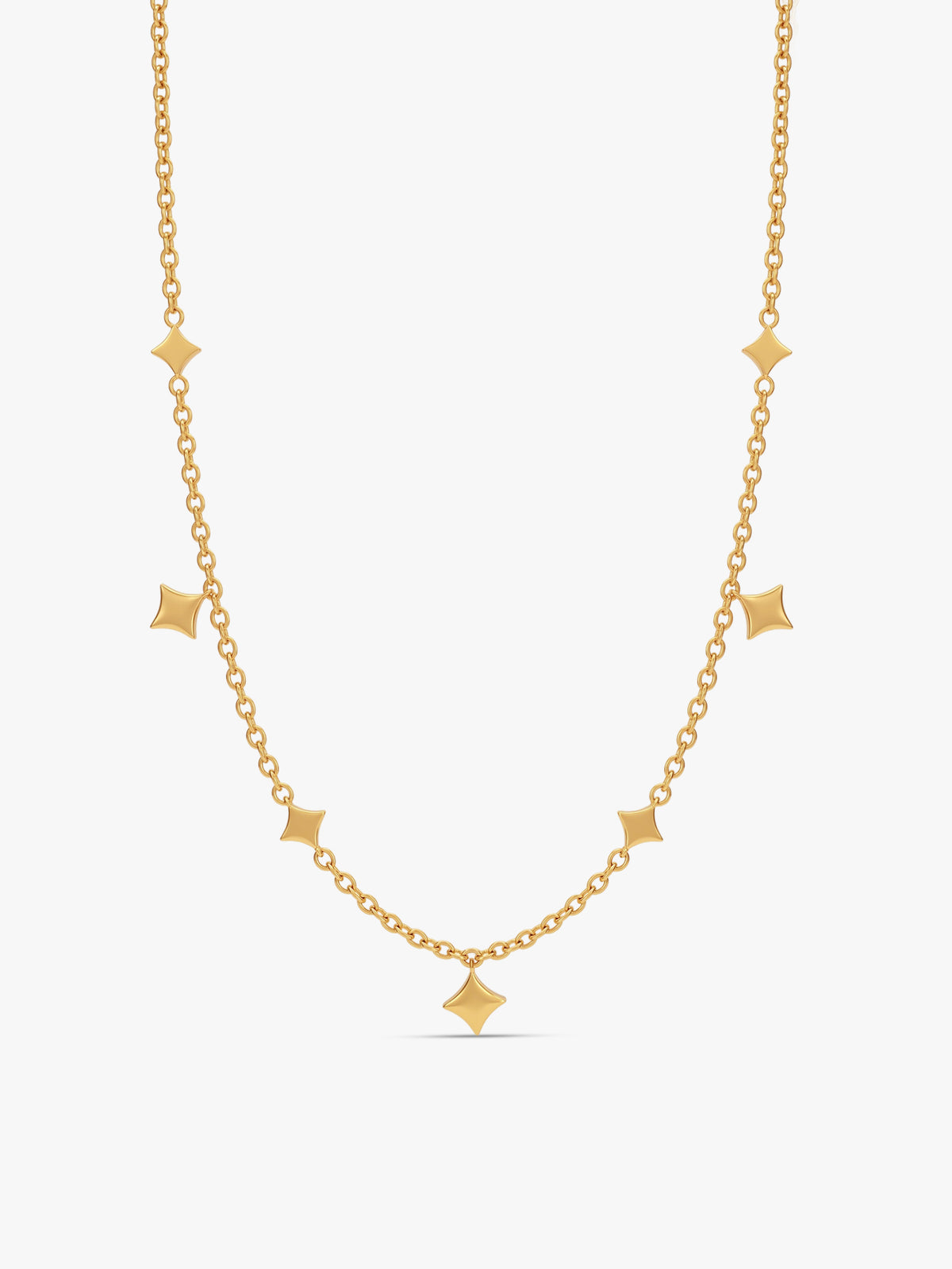 IXIA by GIVA Diamond Dust Gold Plated Necklace