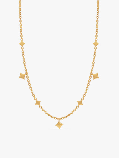 IXIA by GIVA Diamond Dust Gold Plated Necklace