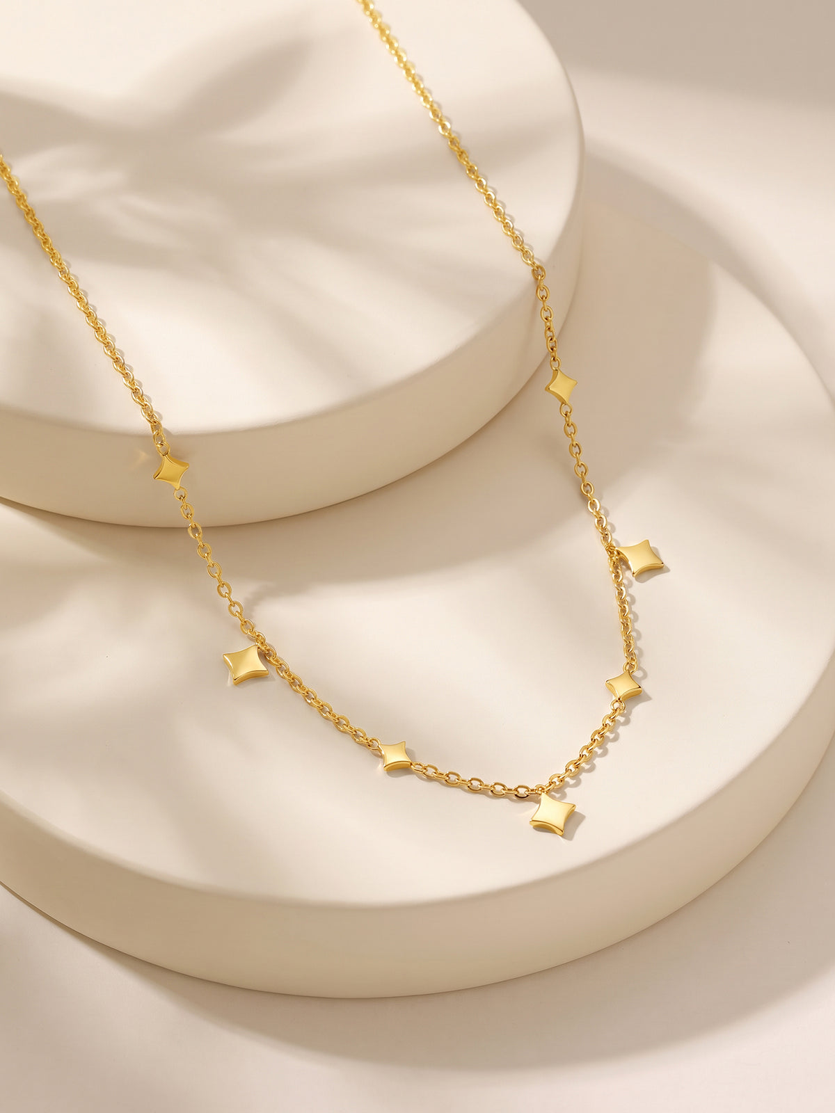 IXIA by GIVA Diamond Dust Gold Plated Necklace