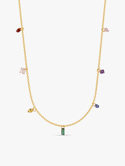 IXIA by GIVA Pebble Pop Gold Plated Necklace