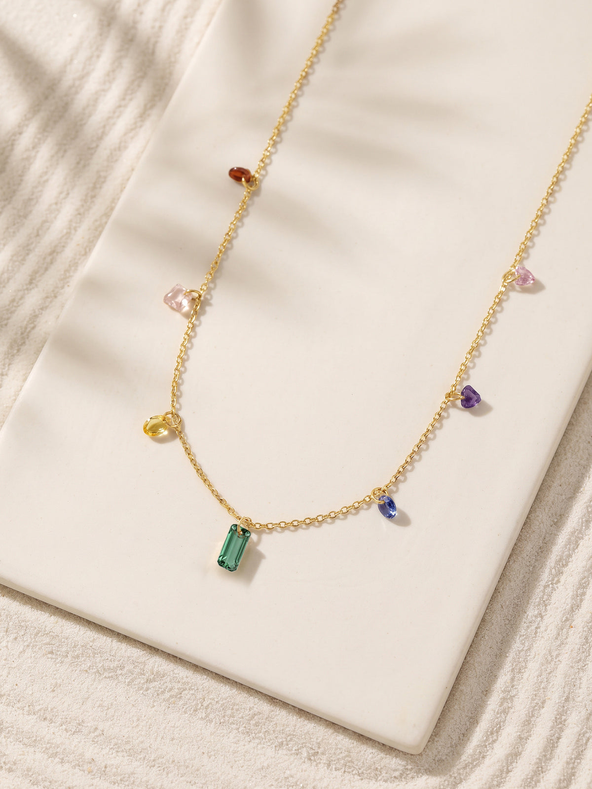 IXIA by GIVA Pebble Pop Gold Plated Necklace