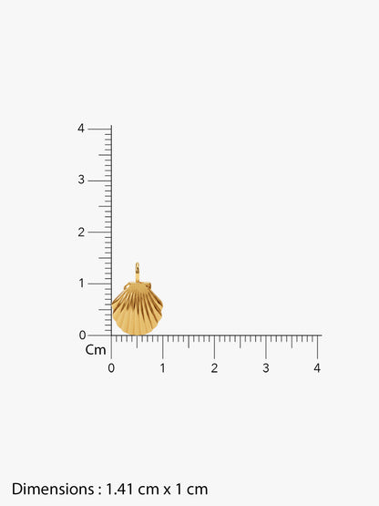 IXIA by GIVA Shellscape Gold Plated Necklace