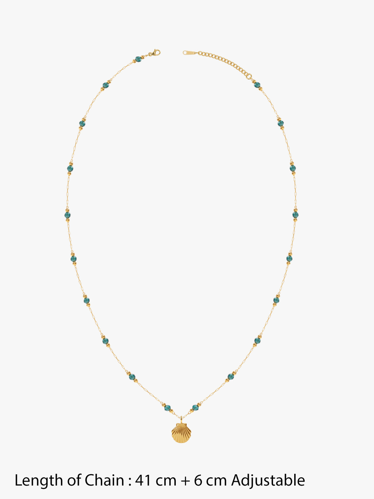 IXIA by GIVA Shellscape Gold Plated Necklace