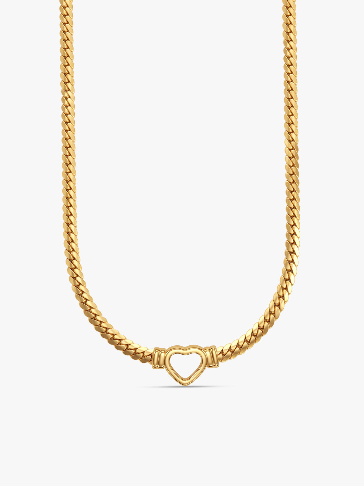 IXIA by GIVA Heart Wink Gold Plated Necklace