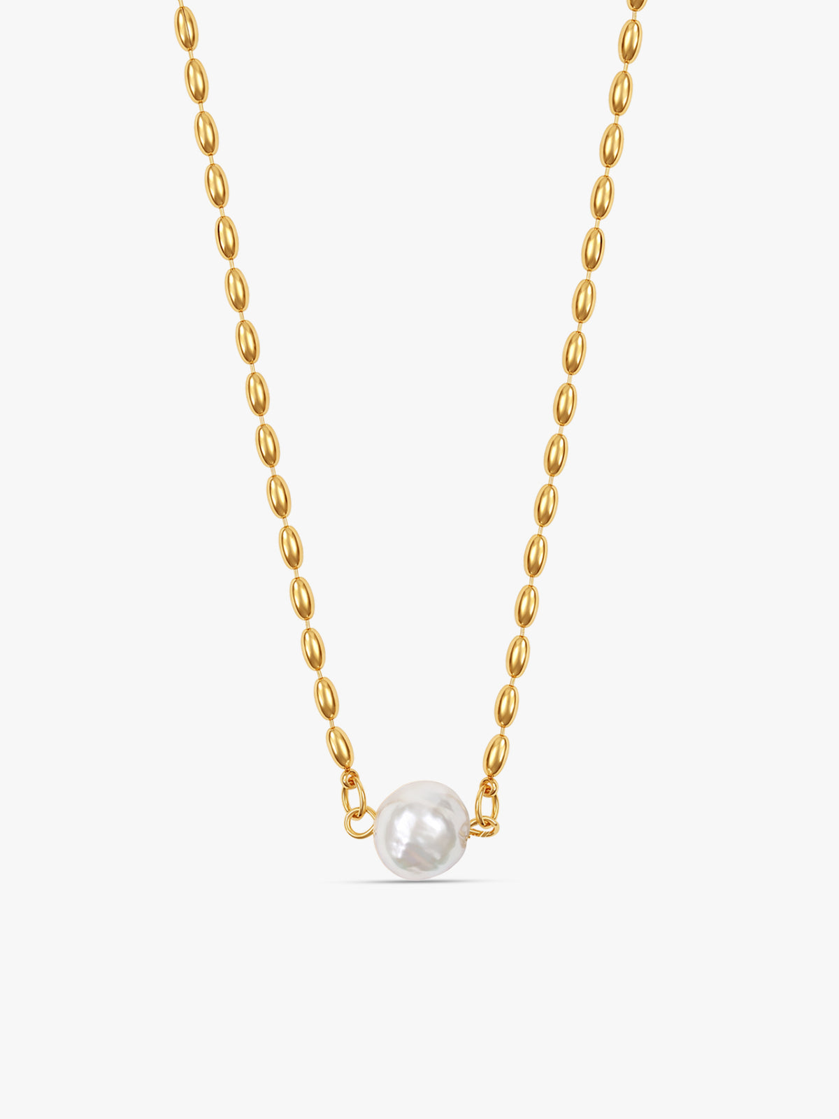 IXIA by GIVA Pearl Fiction Gold Plated Necklace