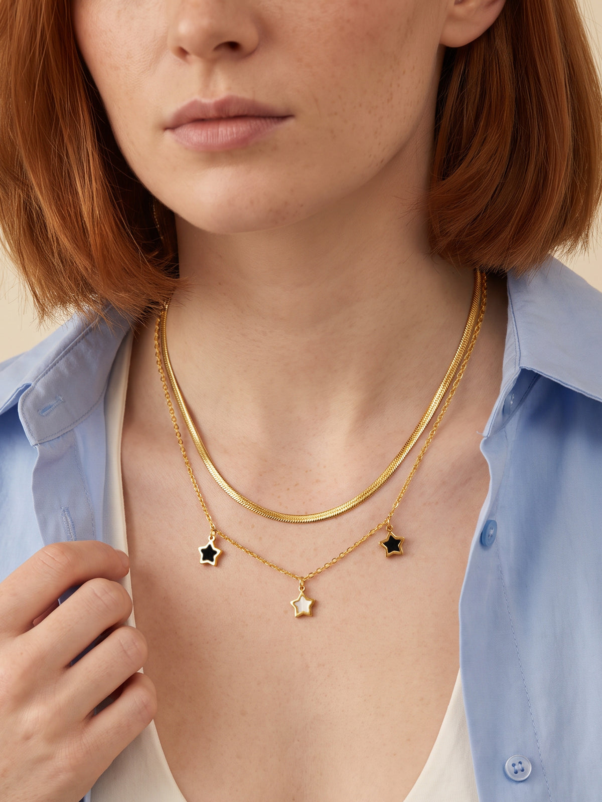 IXIA by GIVA Star Girl Gold Plated Necklace