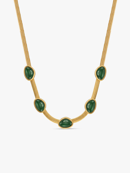 IXIA by GIVA Wild Moss Gold Plated Necklace