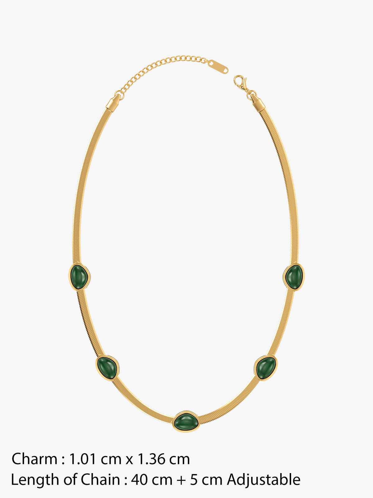 IXIA by GIVA Wild Moss Gold Plated Necklace