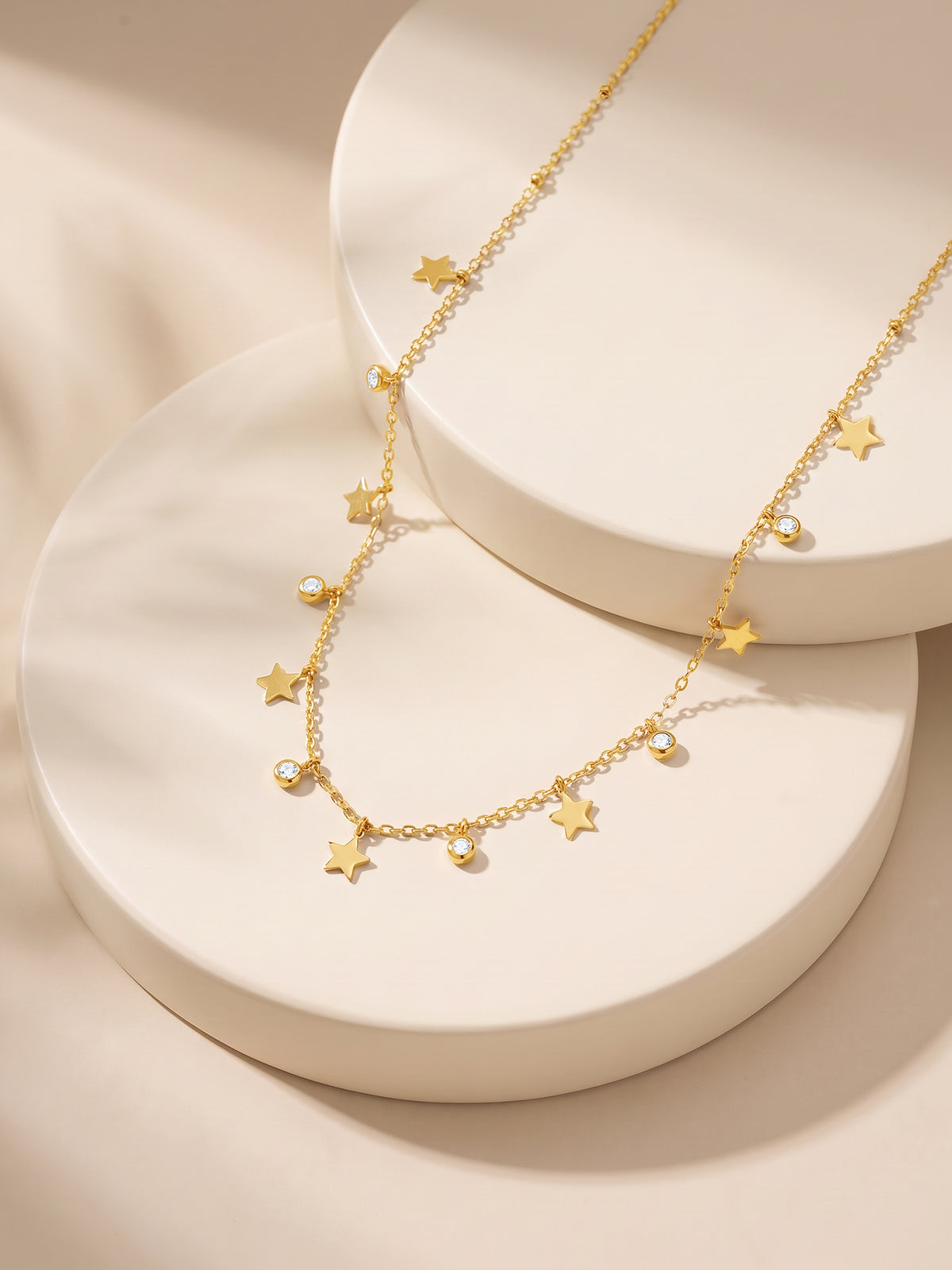 IXIA by GIVA Night Sparkle Gold Plated Necklace