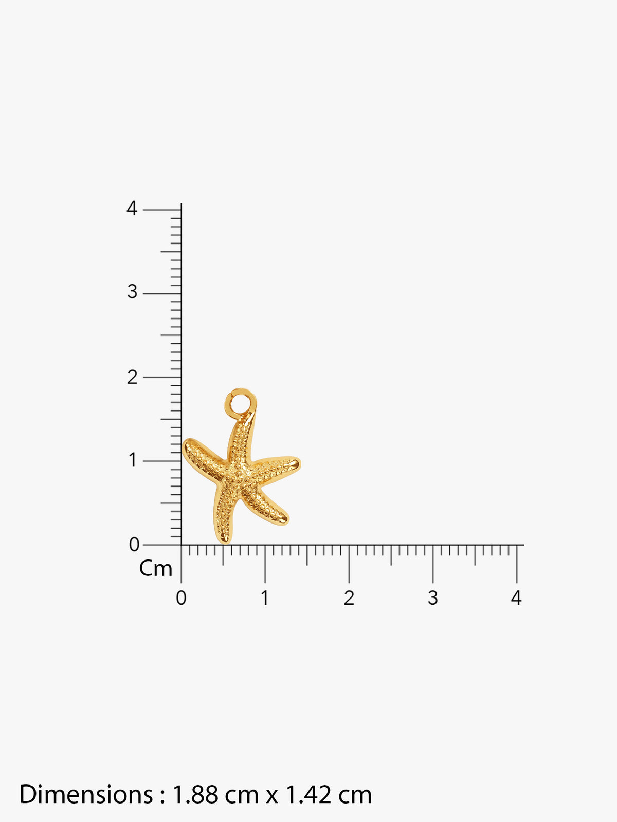 IXIA by GIVA Starfish Wish Gold Plated Necklace