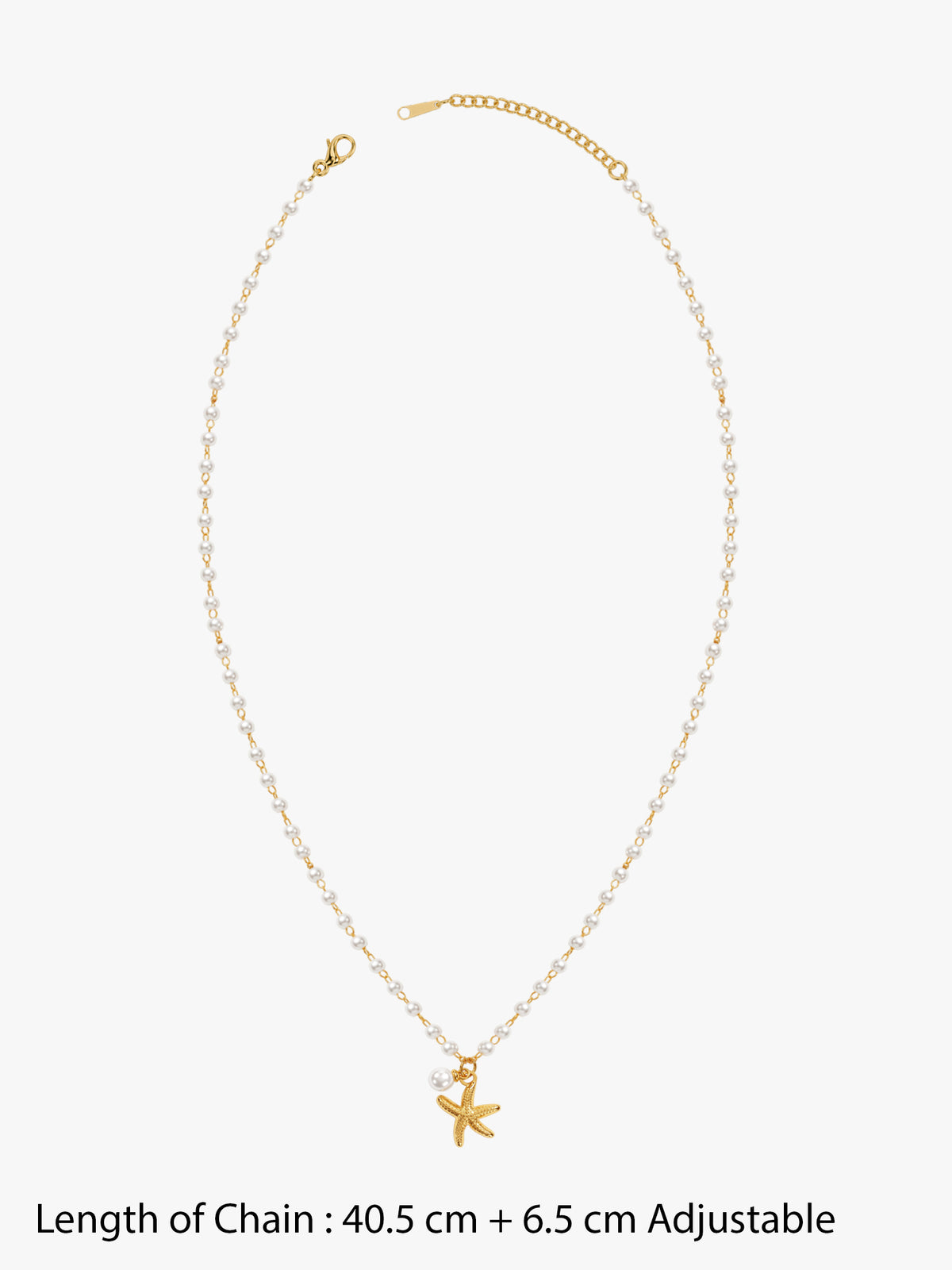 IXIA by GIVA Starfish Wish Gold Plated Necklace