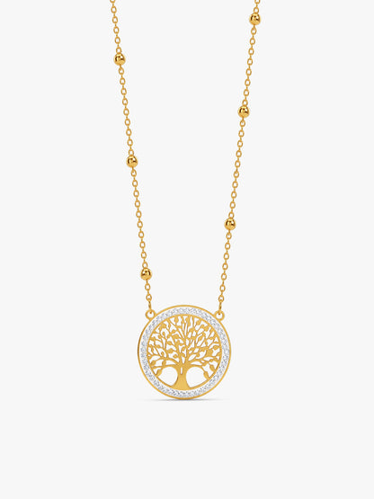 IXIA by GIVA Tree of Life Gold Plated Necklace
