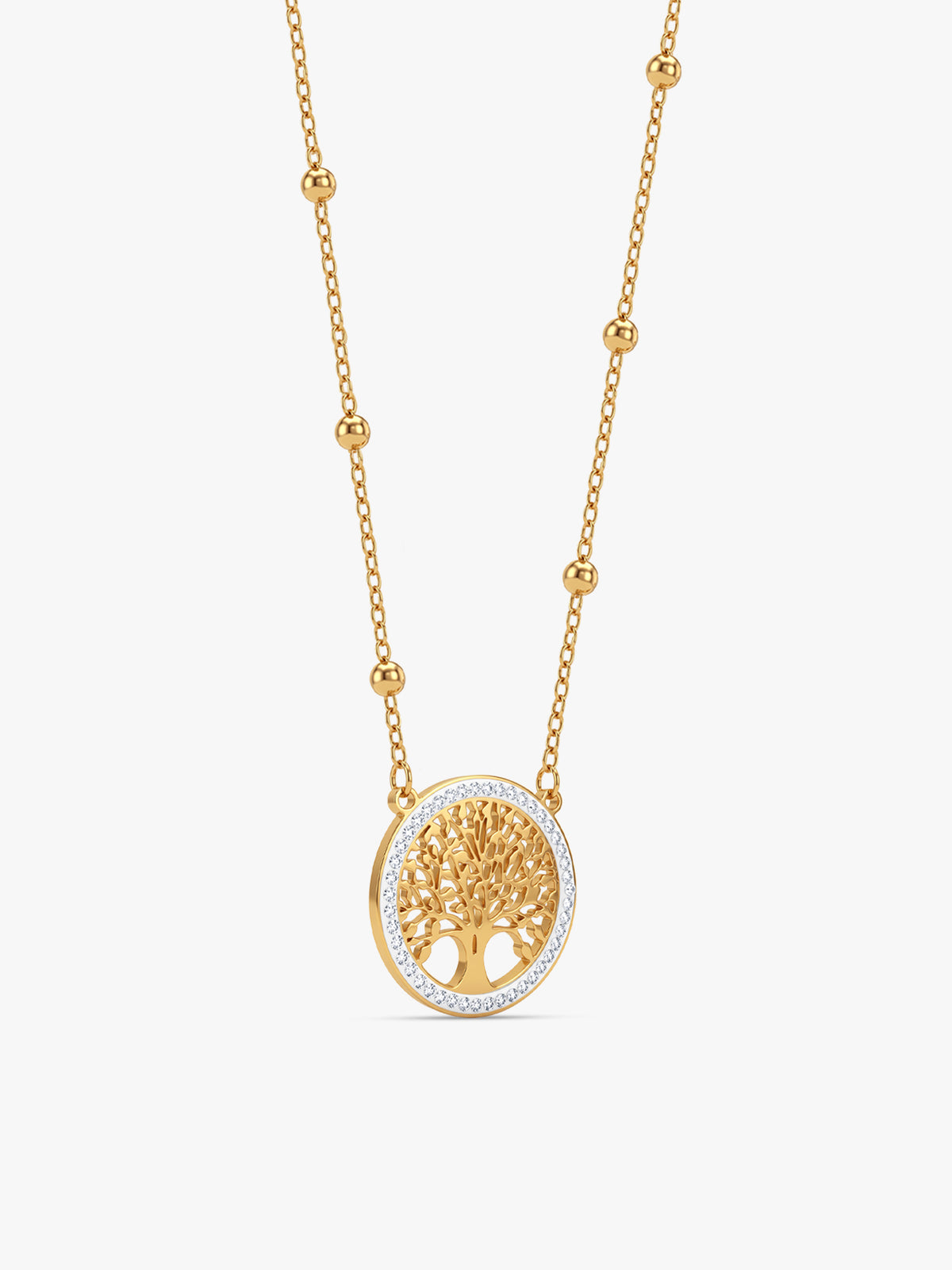 IXIA by GIVA Tree of Life Gold Plated Necklace