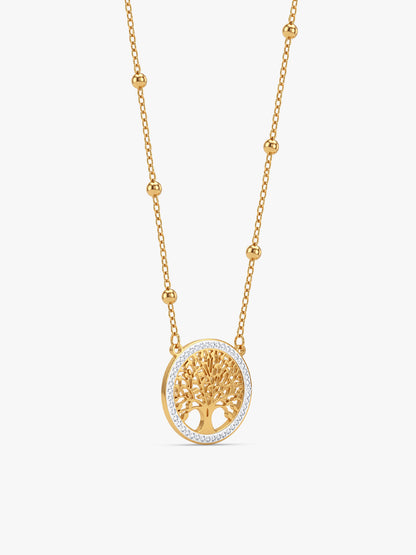IXIA by GIVA Tree of Life Gold Plated Necklace