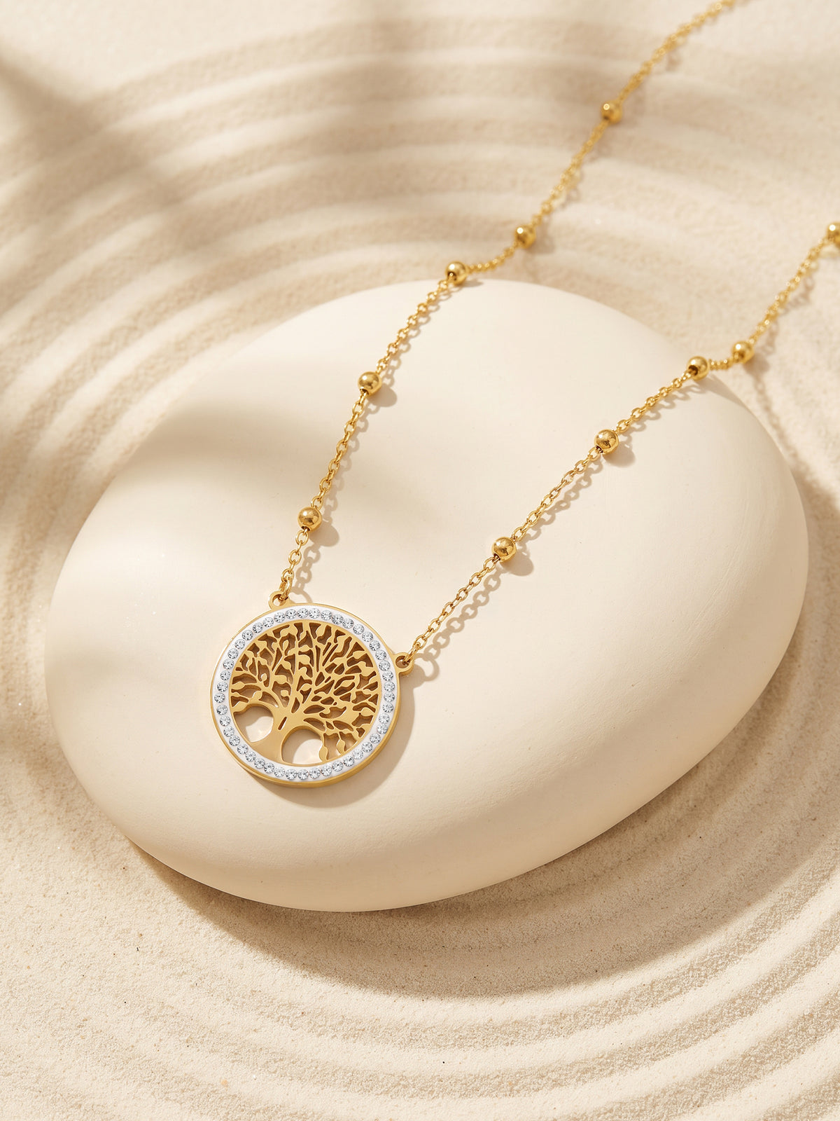 IXIA by GIVA Tree of Life Gold Plated Necklace