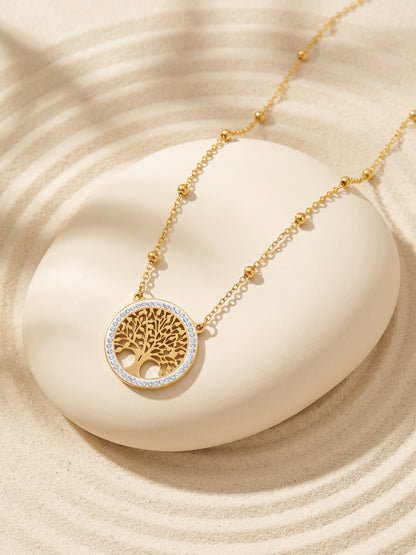 IXIA by GIVA Tree of Life Gold Plated Necklace