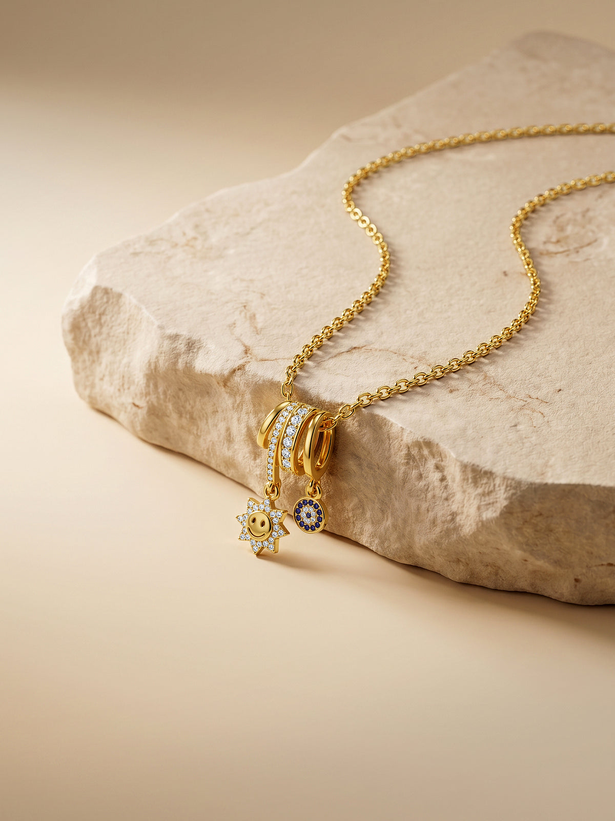 IXIA by GIVA Charm Me Gold Plated Necklace
