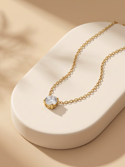 IXIA by GIVA Pretty Single Gold Plated Necklace