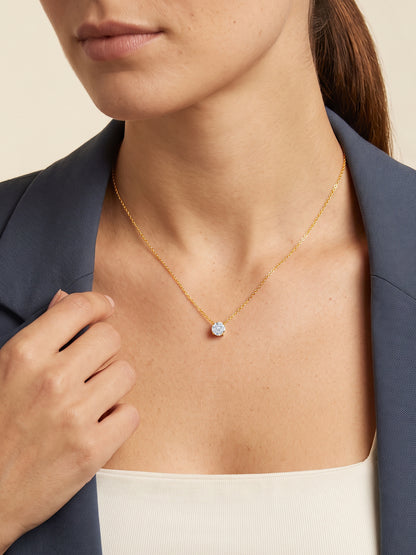 IXIA by GIVA Pretty Single Gold Plated Necklace