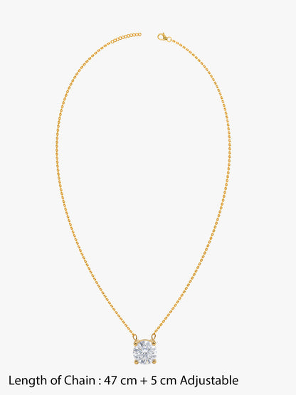 IXIA by GIVA Pretty Single Gold Plated Necklace
