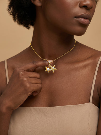 Star Girl Gold Plated Necklace