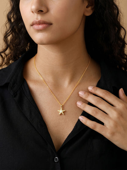 Star Girl Gold Plated Necklace