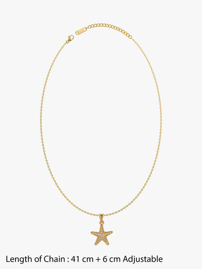 Star Girl Gold Plated Necklace