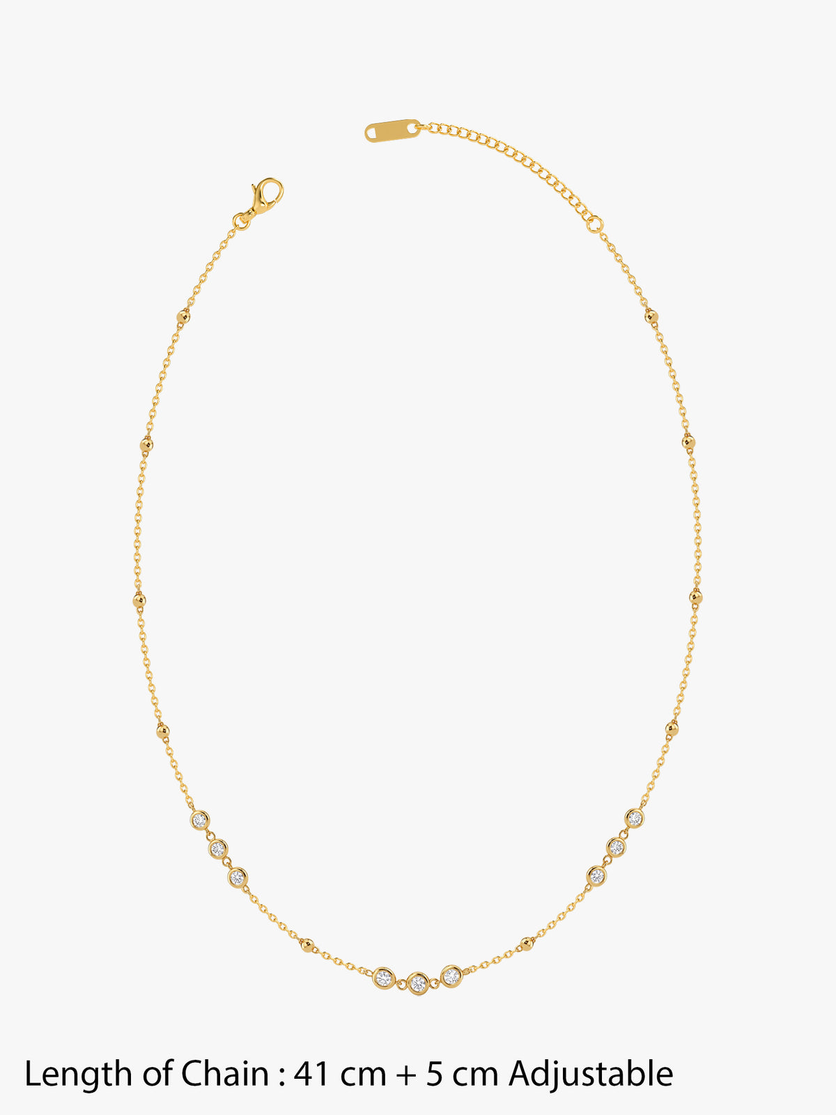 IXIA by GIVA Squad Goals Gold Plated Necklace