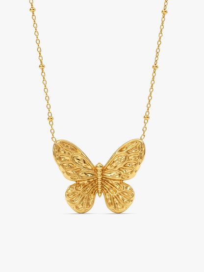 IXIA by GIVA Pretty Fly Gold Plated Necklace