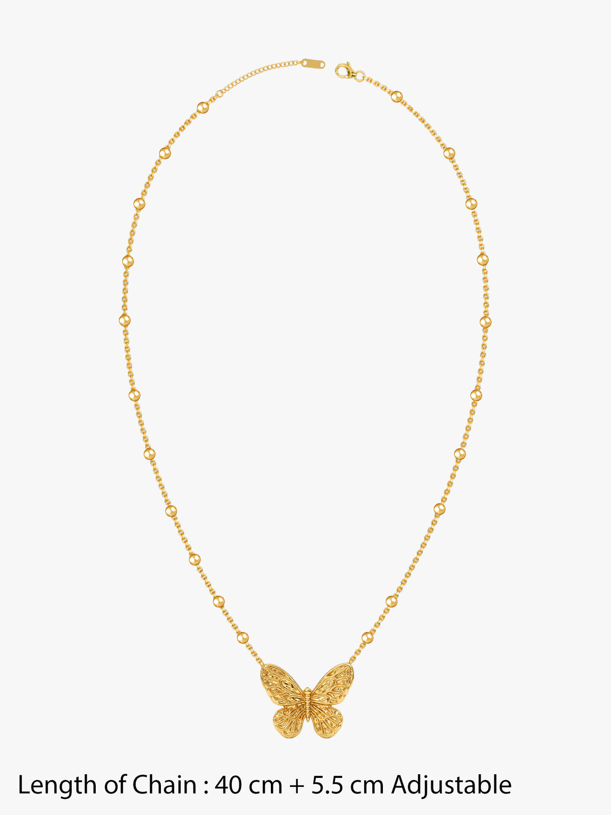 IXIA by GIVA Pretty Fly Gold Plated Necklace