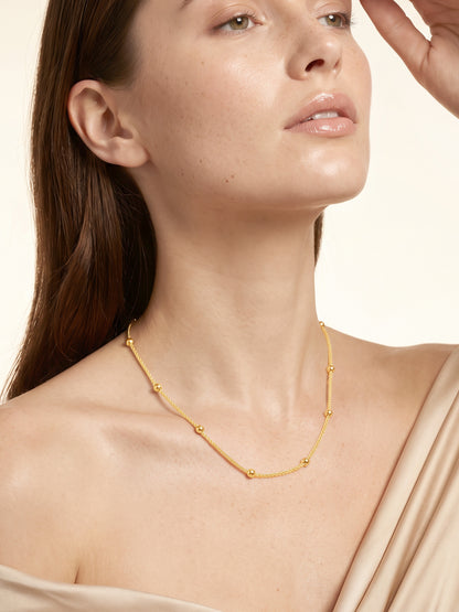 IXIA by GIVA Dot Com Gold Plated Necklace