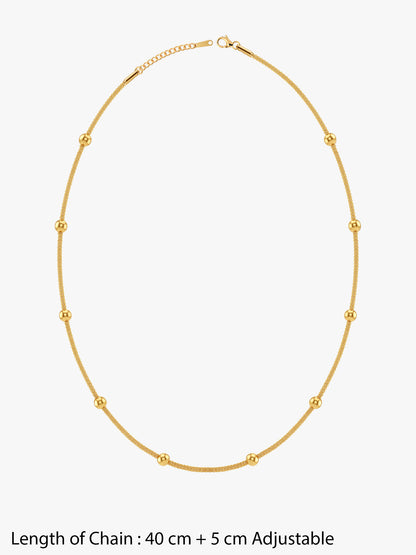IXIA by GIVA Dot Com Gold Plated Necklace