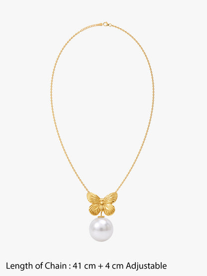 IXIA by GIVA Flutter You Gold Plated Necklace