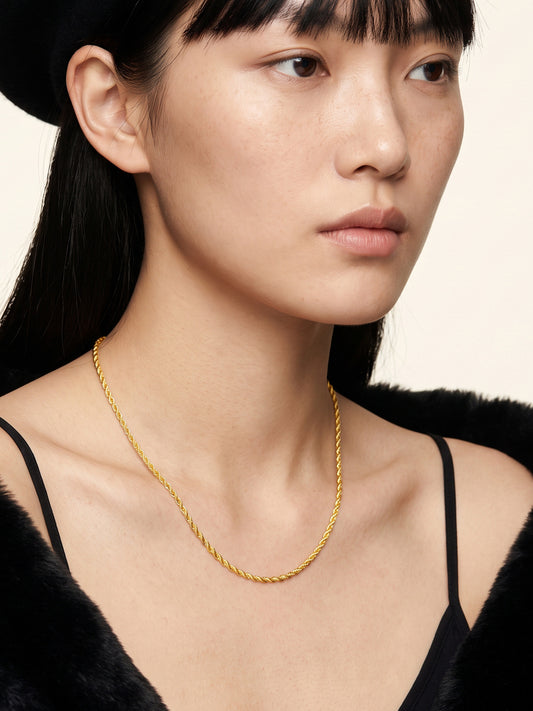 IXIA by GIVA Knoteworthy Gold Plated Necklace