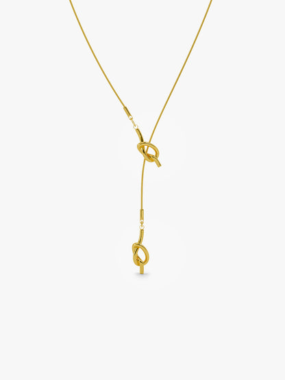 Clean Girl Drop Gold Plated Necklace
