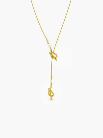 Clean Girl Drop Gold Plated Necklace