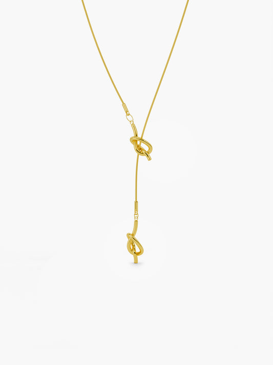 Clean Girl Drop Gold Plated Necklace