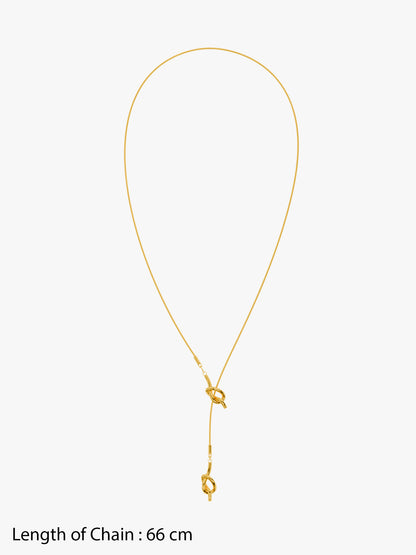 Clean Girl Drop Gold Plated Necklace