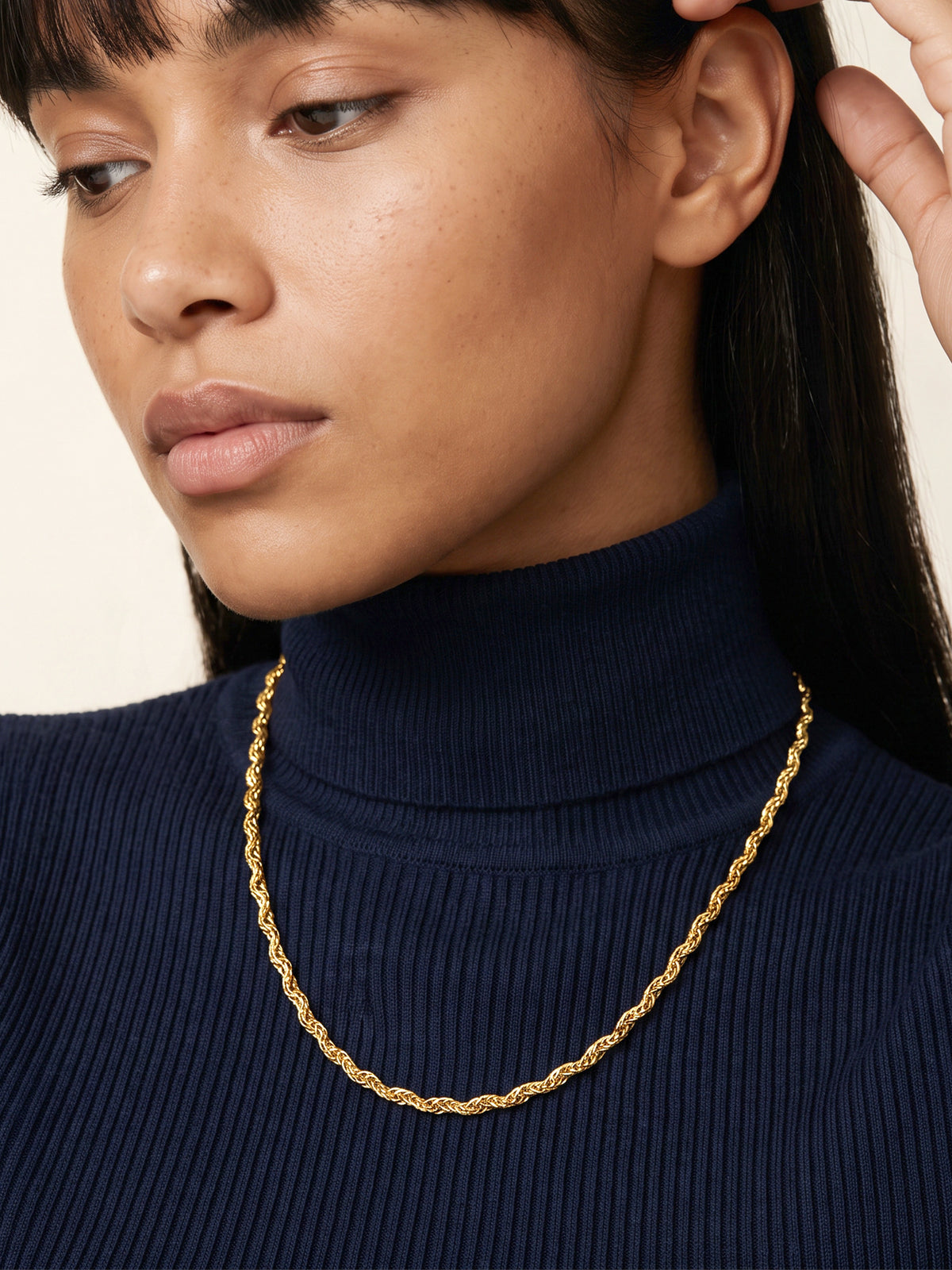 IXIA BY GIVA Wave Maker Gold Plated Necklace