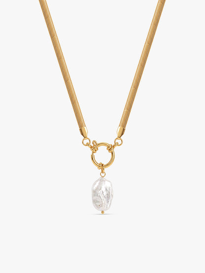 IXIA BY GIVA Pearl Jam Gold Plated Necklace