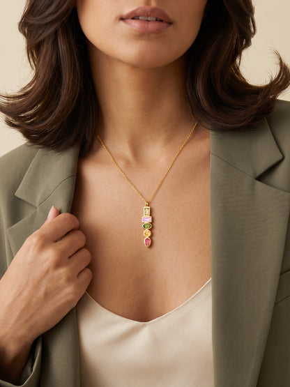 IXIA by GIVA Candy Crush Gold Plated Necklace
