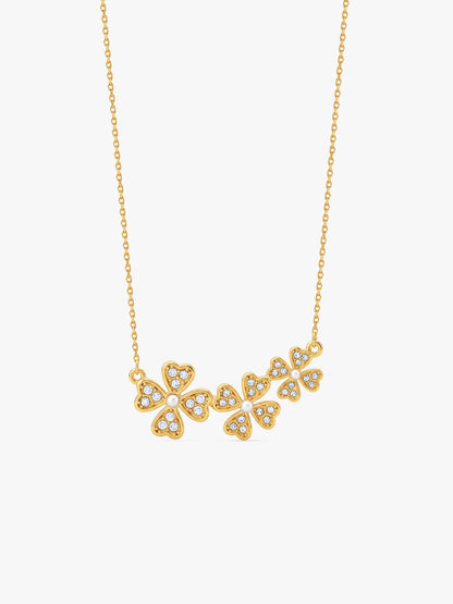 IXIA by GIVA Third Time Lucky Gold Plated Necklace