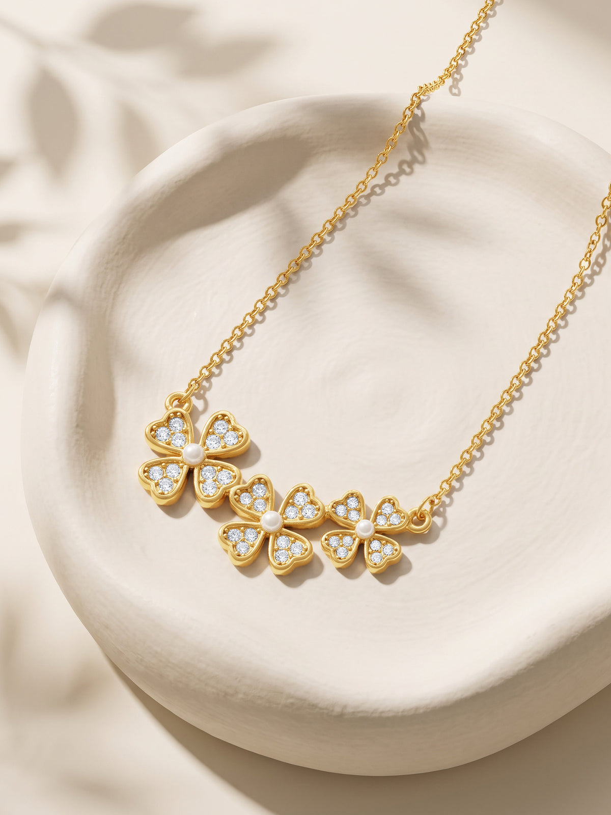 IXIA by GIVA Third Time Lucky Gold Plated Necklace
